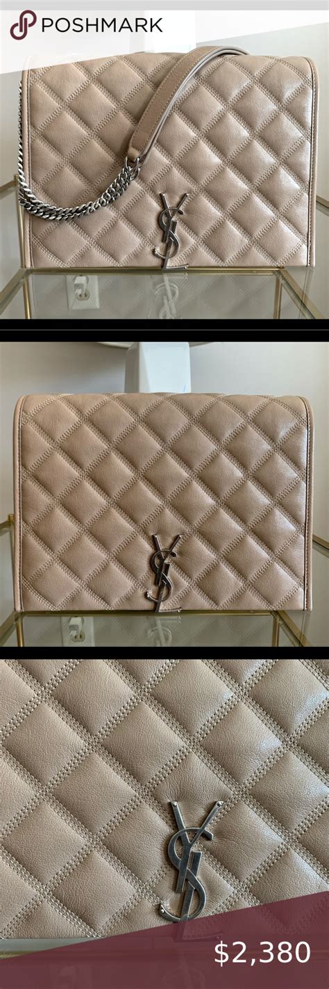 ysl becky chain wallet in quilted lambskin|SAINT LAURENT Lambskin Diamond Quilted Becky Chain .